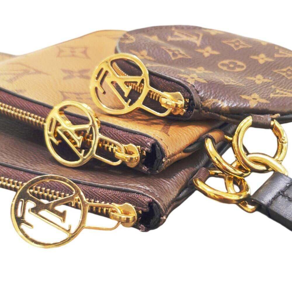 LOUIS VUITTON Authentic Brown Monogram Pochette Pouch - Picture 7 of 15